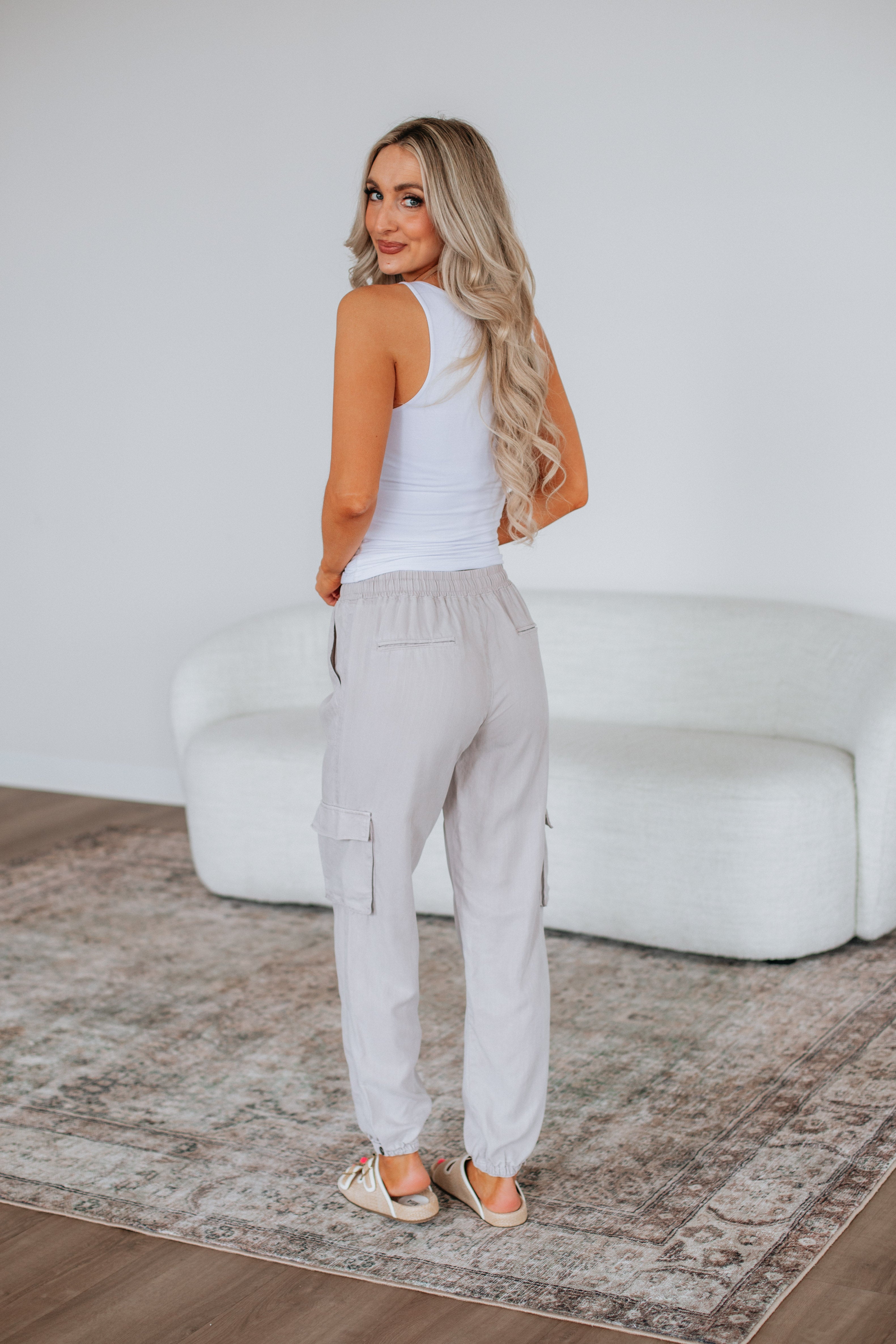 Bodie Cargo Joggers - Stone - Image 5