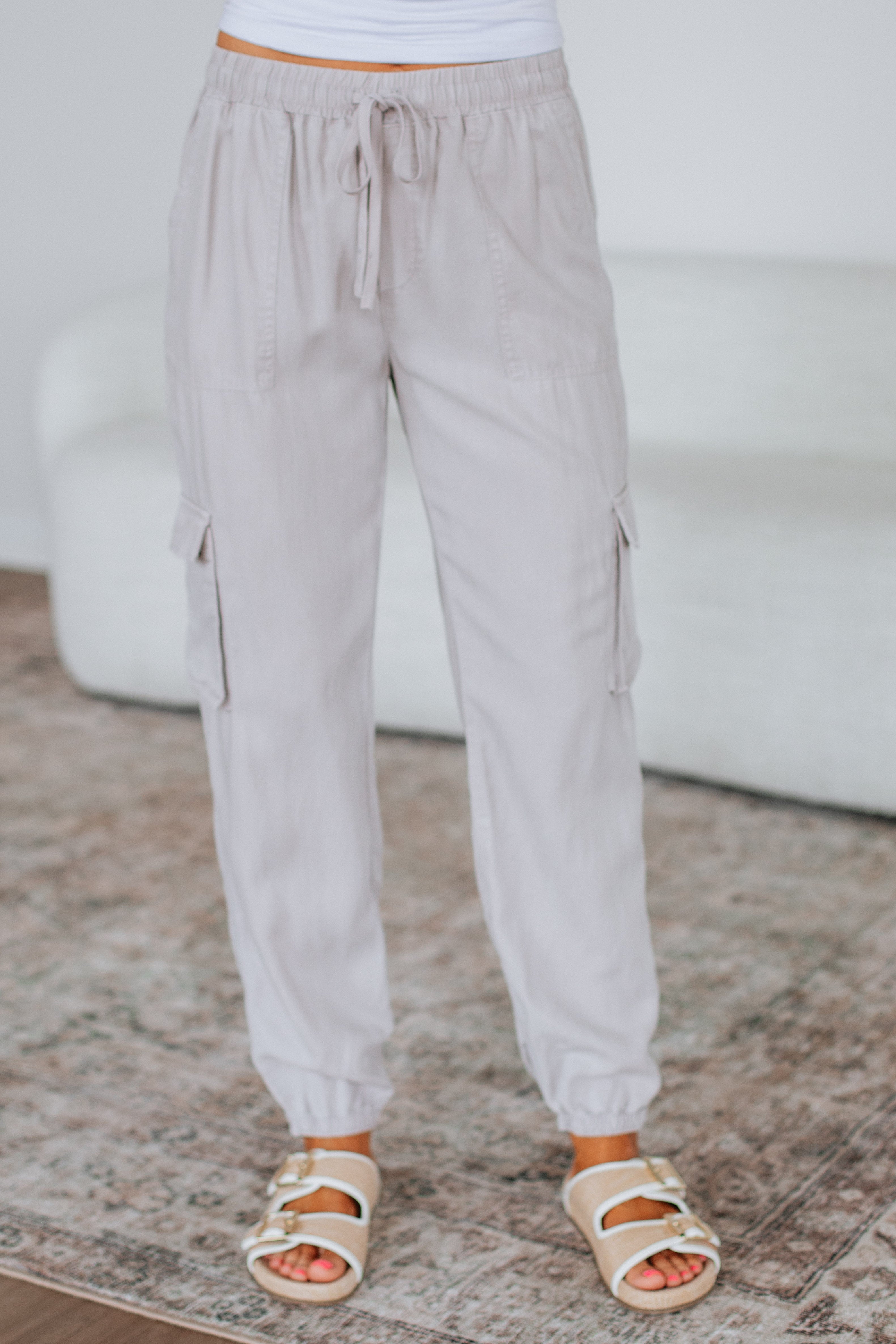 Bodie Cargo Joggers - Stone - Image 2