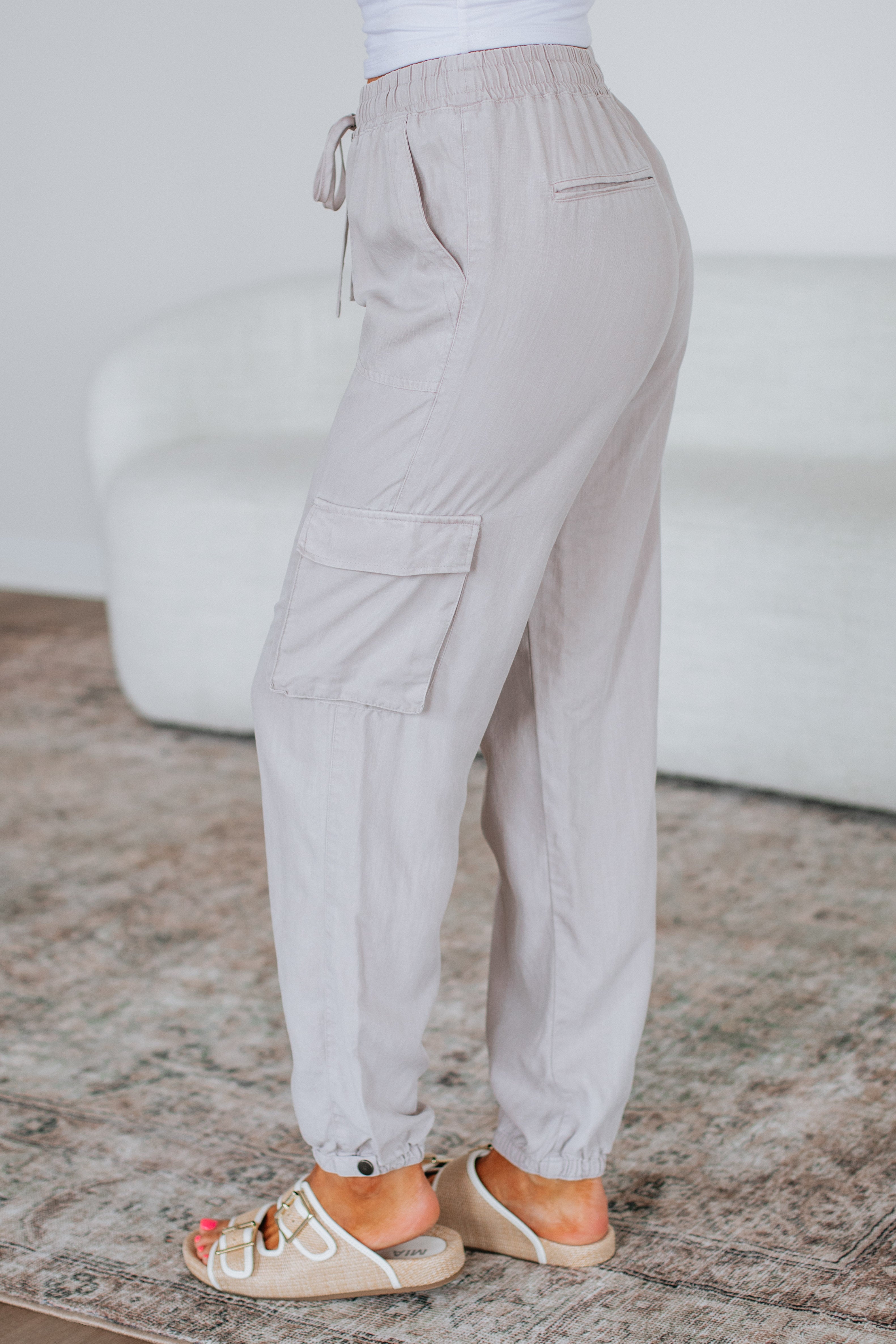 Bodie Cargo Joggers - Stone - Image 6