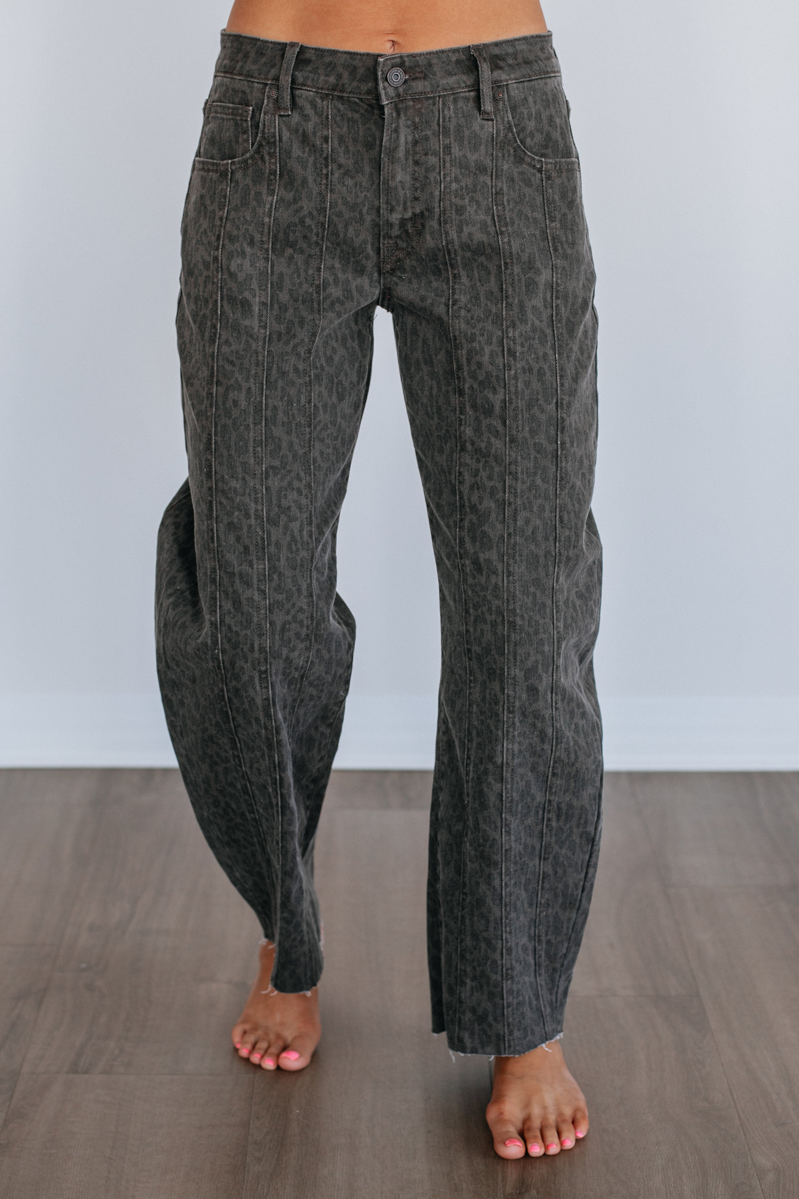Sammie Hidden Jeans - Dark Cheetah - Image 5