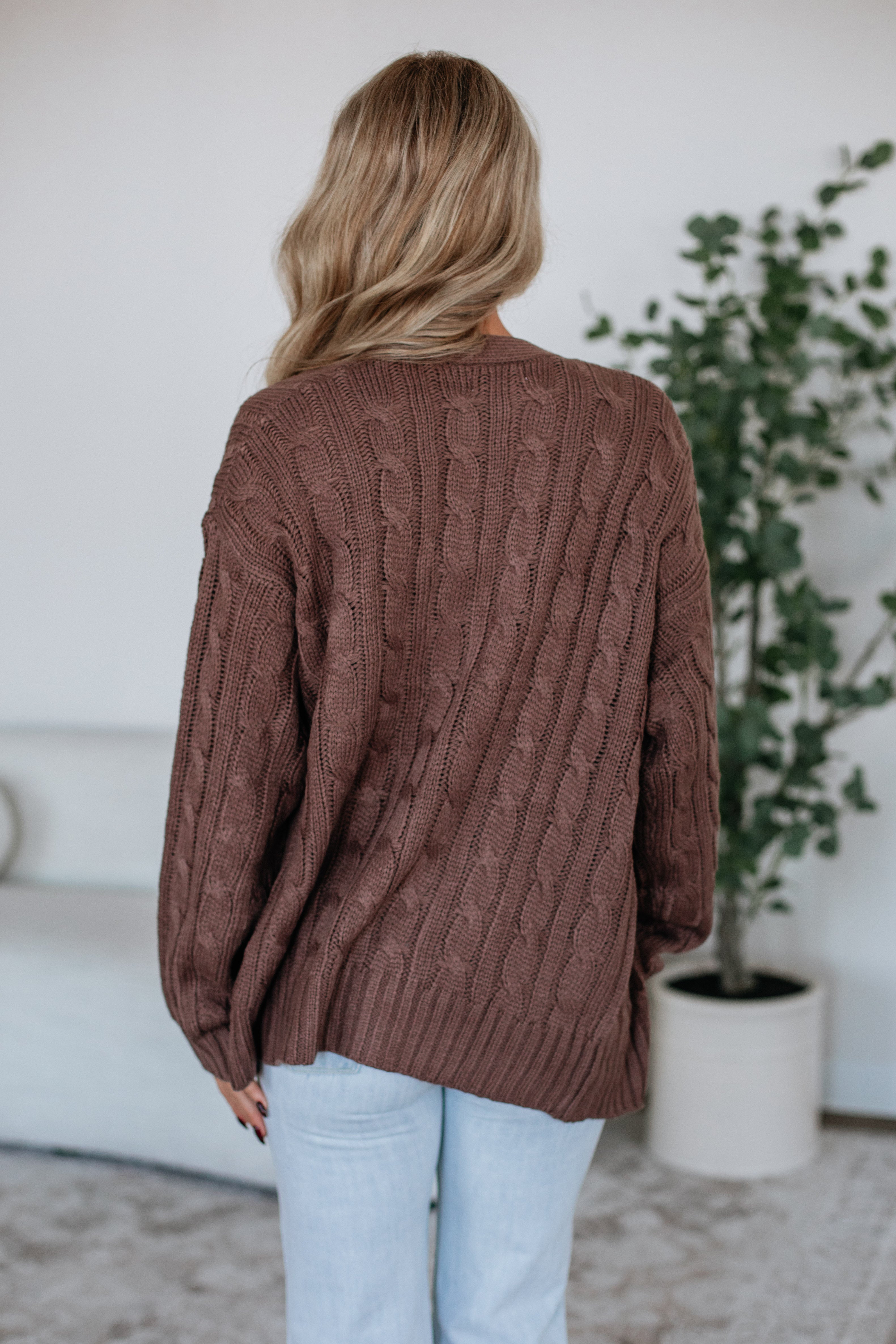 Shelly Cable Knit Cardigan - Image 5