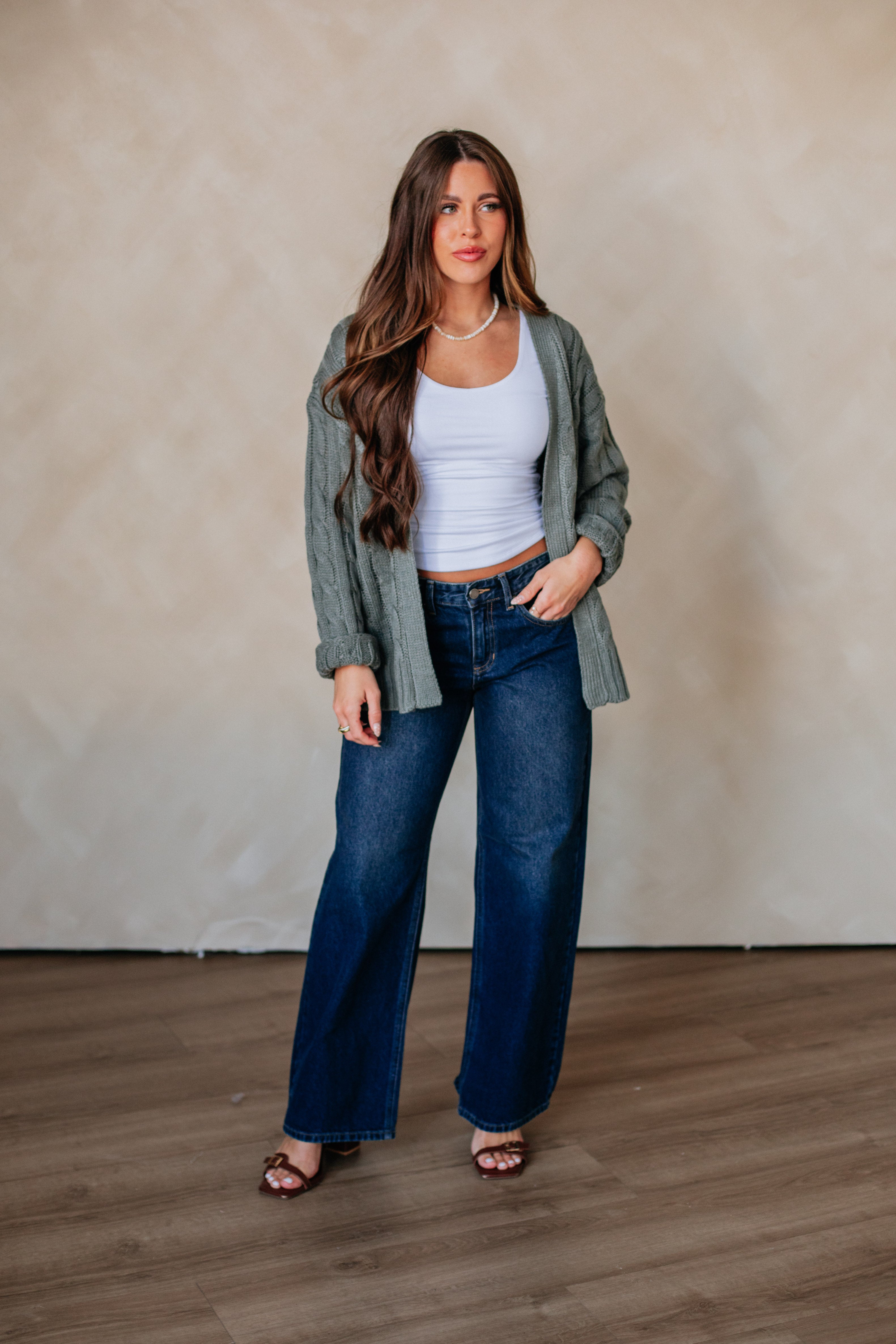 Shelly Cable Knit Cardigan - Image 8