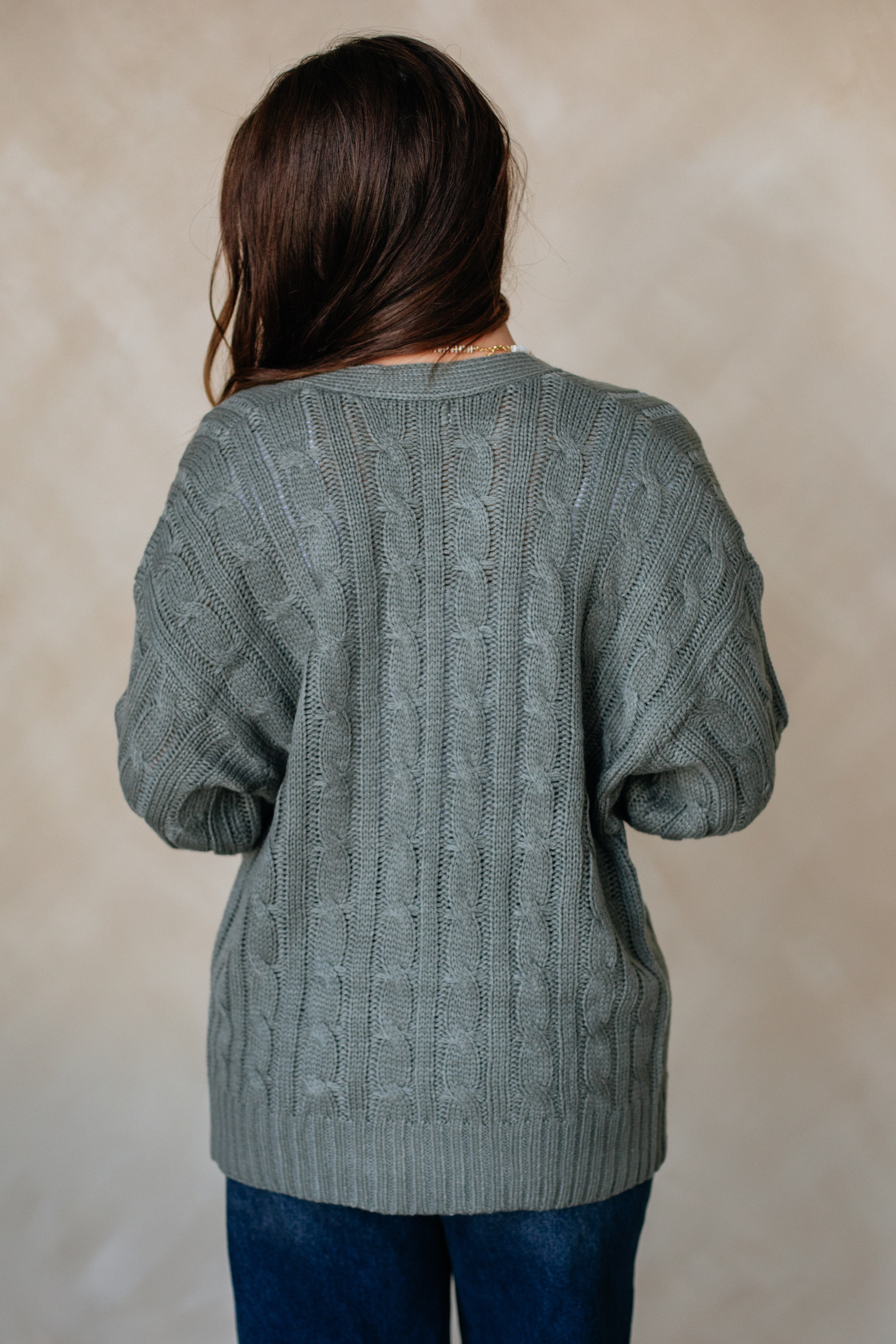 Shelly Cable Knit Cardigan - Image 10