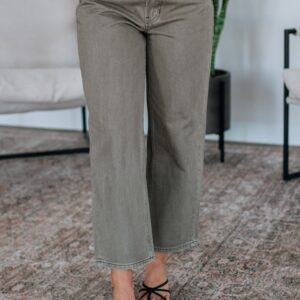 Rommi Denim Pants - Olive - Small